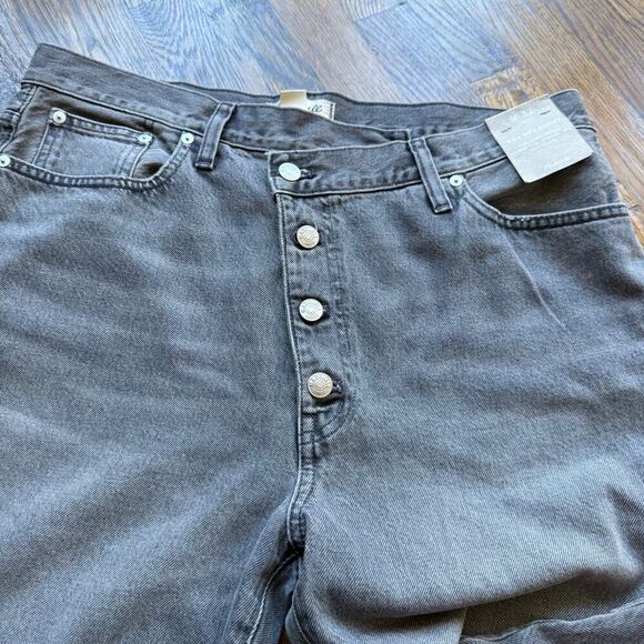 NWT Madewell '90s Straight W 32 Straight Leg High Rise Button Fly Burwick Wash - Picture 4 of 9